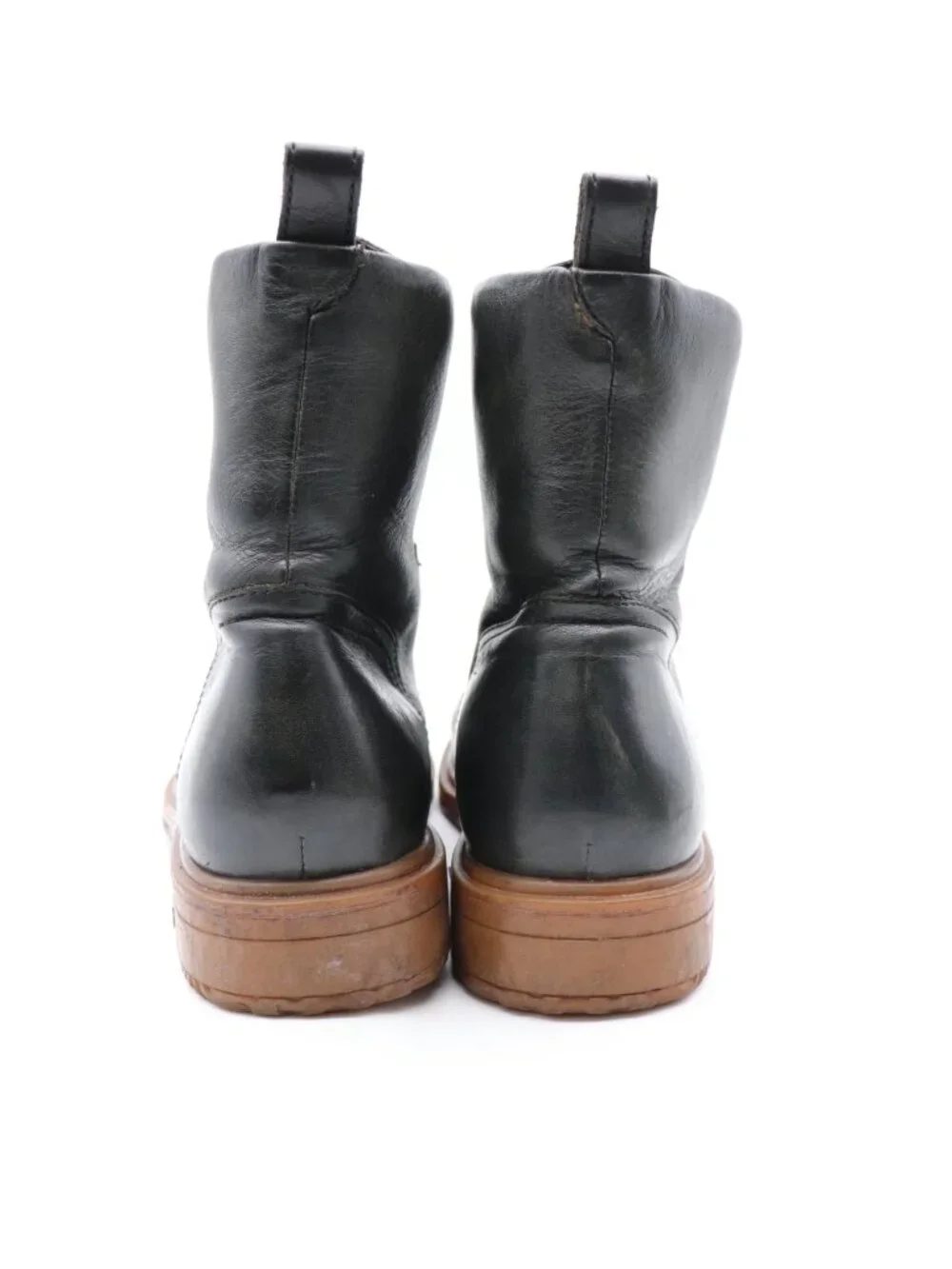 John Varvatos Tall Combat Boots Men’s 9 M Black Leather Cap Toe Lace Up Boots